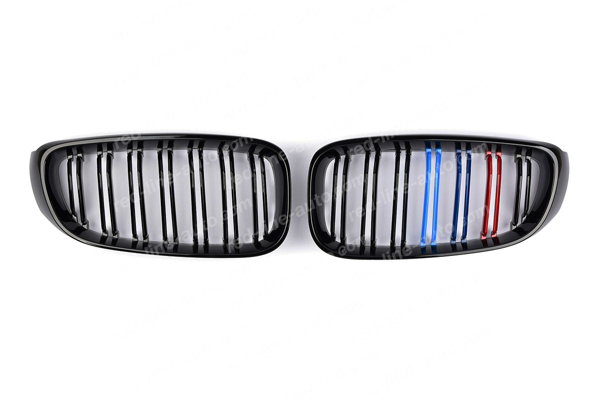 BMW F34 3 Series Gran Turismo 3GT Dual-slat Grille, Black With M-Power Tri-Colours