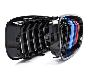 BMW F34 3 Series Gran Turismo 3GT Dual-slat Grille, Black With M-Power Tri-Colours