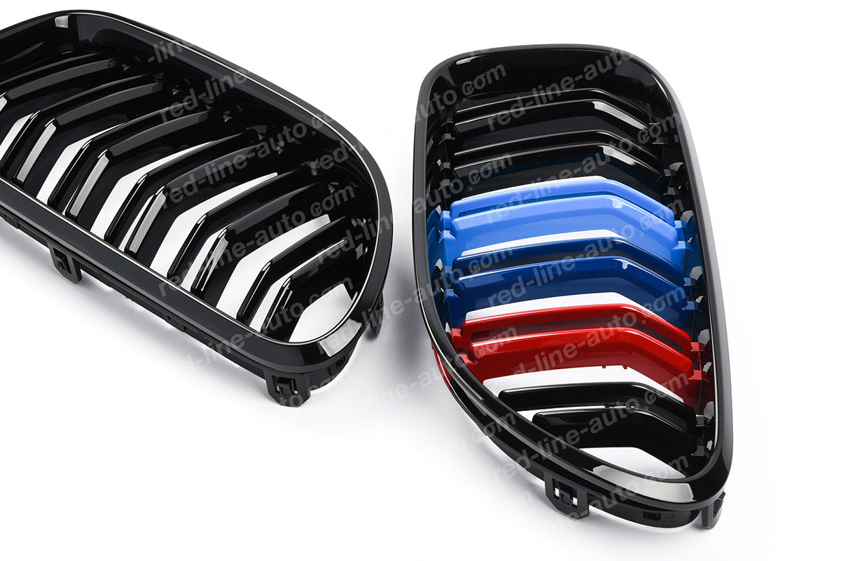 BMW 6 Series F12 Coupe F13 Convertible F06 Gran Twin-Bar Grille, Black with M-Power Tri-Colours