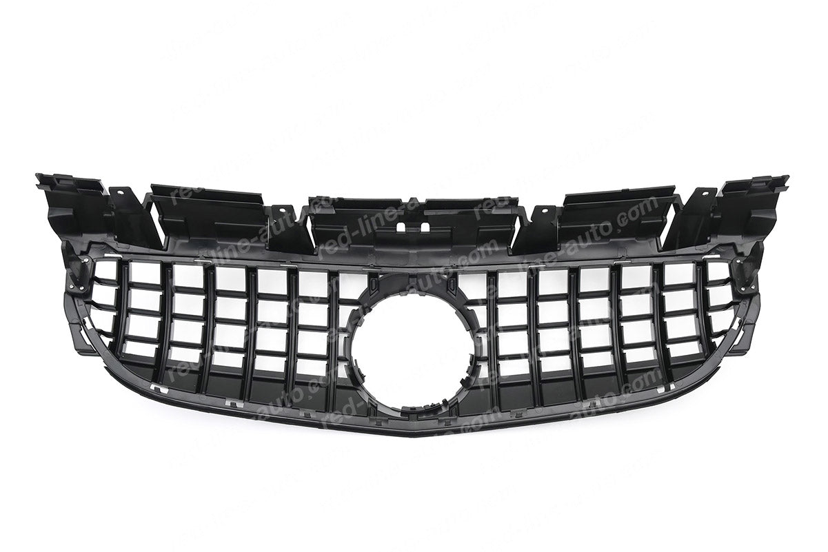 Mercedes R172 SLC Roadster Convertible SLC43 Black AMG GT Front Grille, Chrome Panamericana