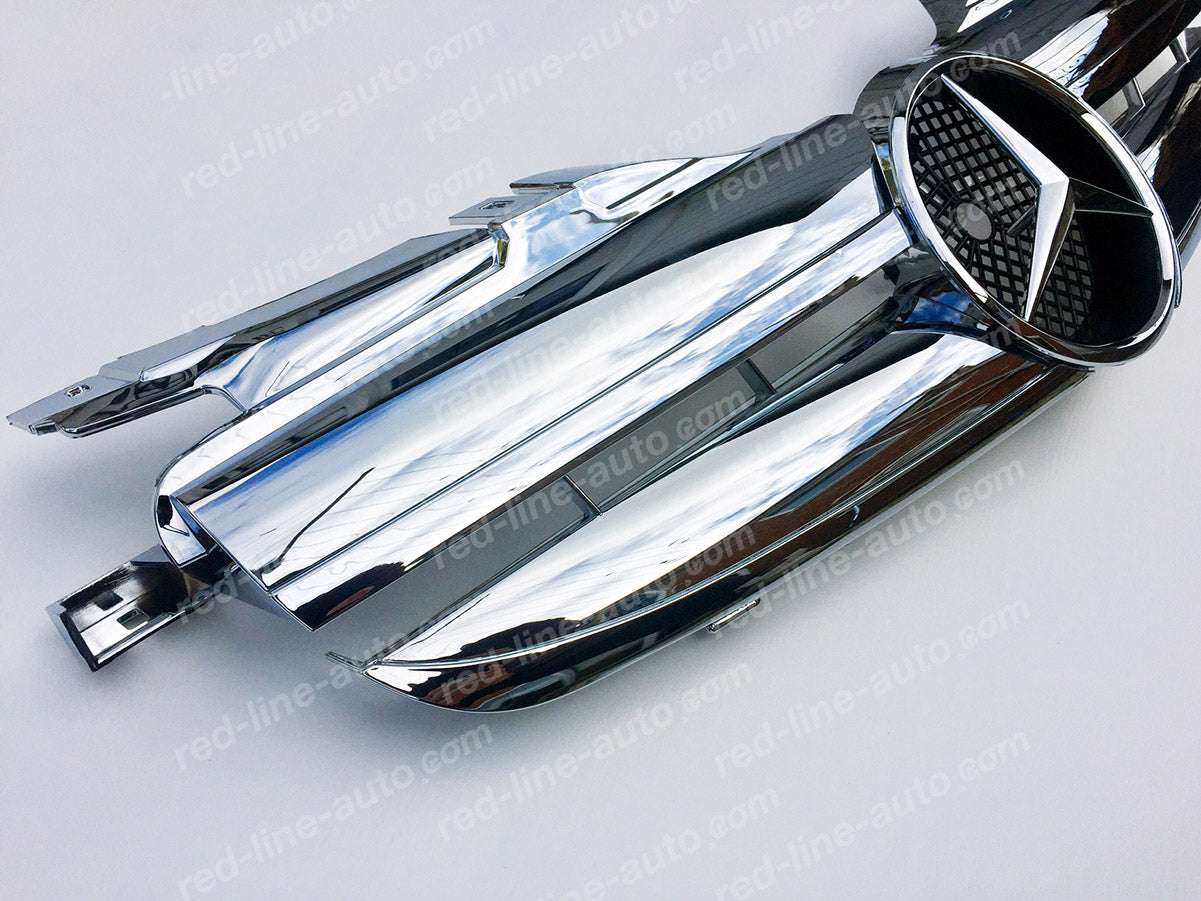 Mercedes R170 SLK Roadster AMG Sport Front Grille, Horizontal fins Full Chrome