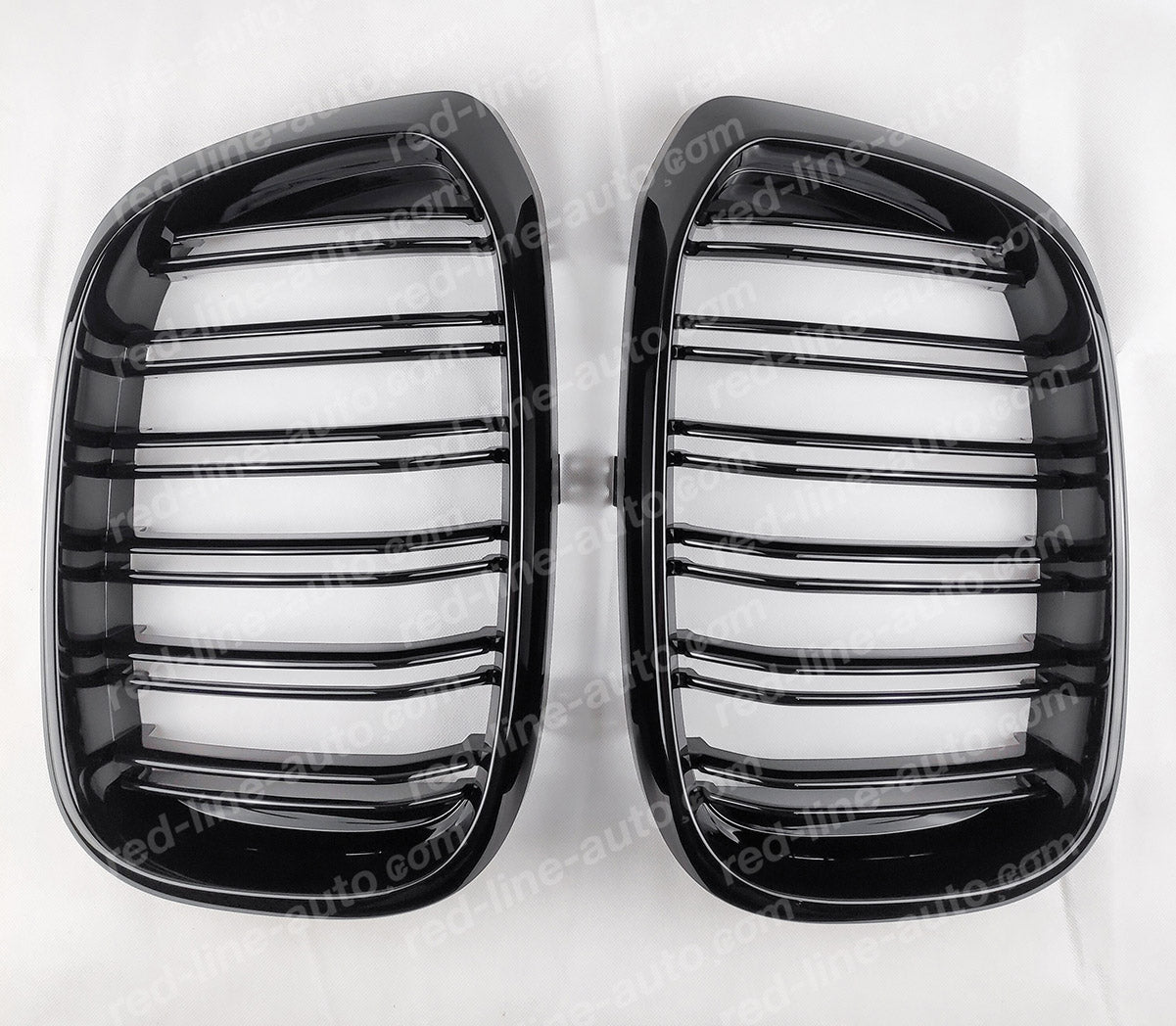 BMW G02 X4 SUV Coupe M-Performance Front Grille, Full Gloss Black Double-bar