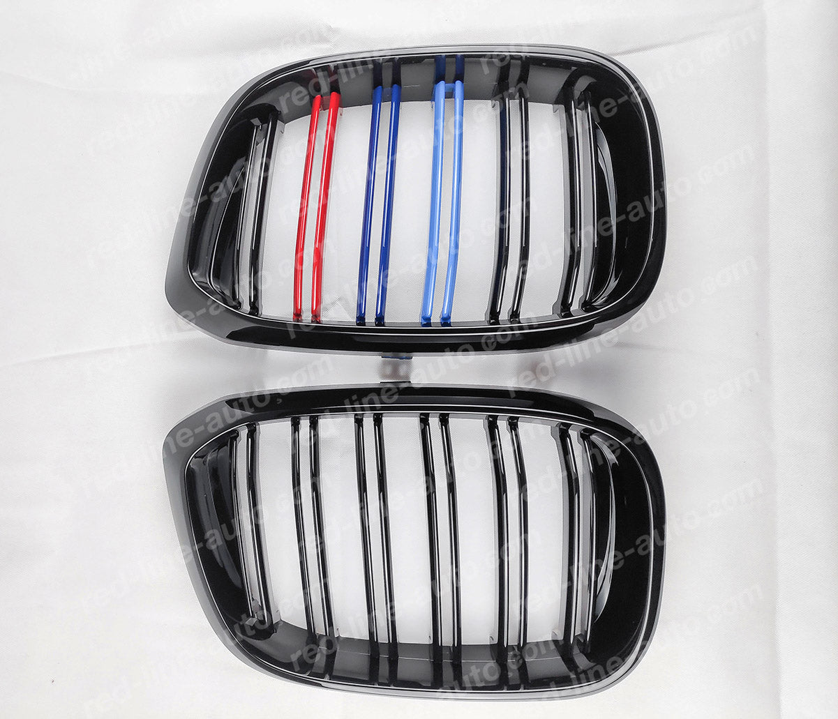 BMW G02 X4 SUV Coupe Dual-slat Front Grille, Black With M-Power Tri-Colours