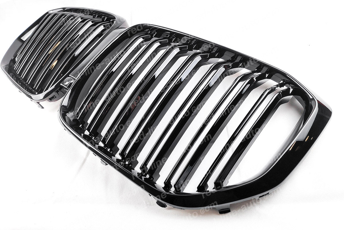 BMW G05 X5 F95 X5M SUV M-Performance Front Grille, Full Gloss Black with Double-bar