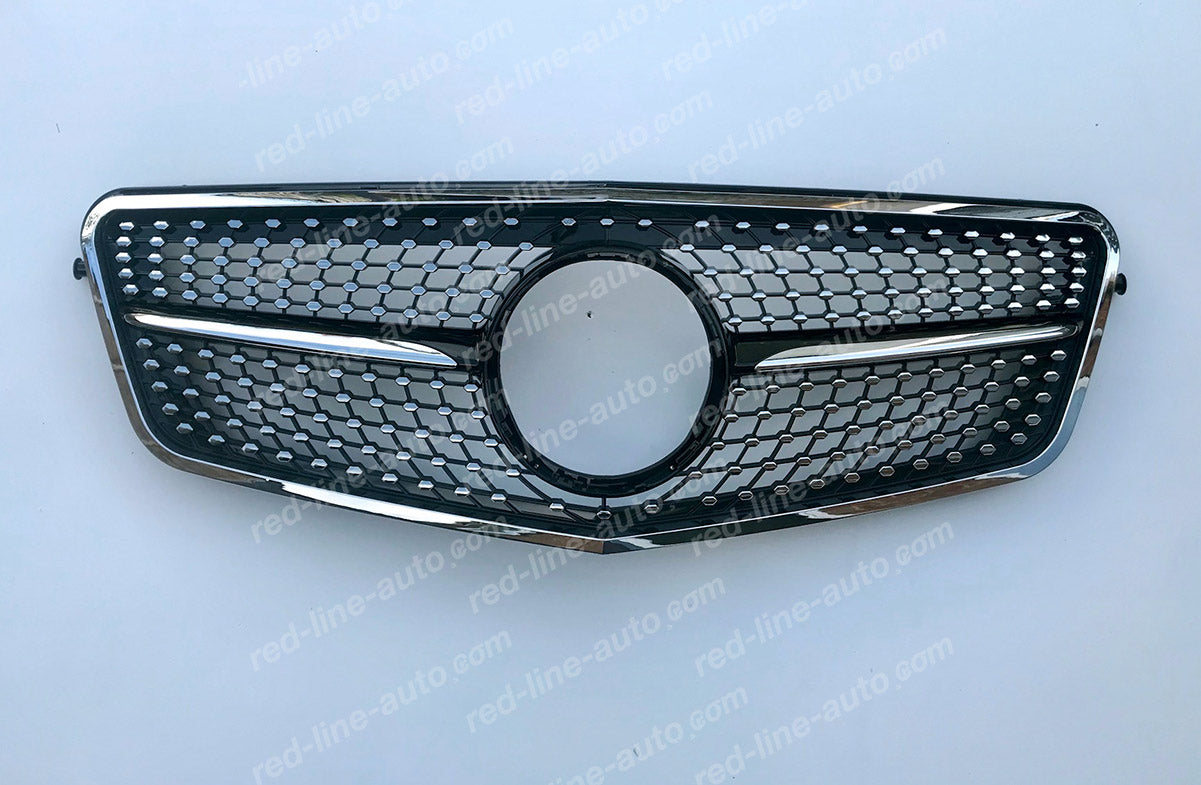 Pre-facelift Mercedes W212 E-Class Saloon S212 Estate AMG Front Grille with Star, Black Diamond