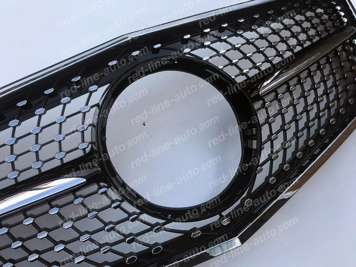 Pre-facelift Mercedes W212 E-Class Saloon S212 Estate AMG Front Grille with Star, Black Diamond