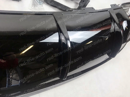 Mercedes W117 CLA Rear AMG CLA45 Conversion Aero Kits Canard Splitter Lip Diffuser Quad Exhaust