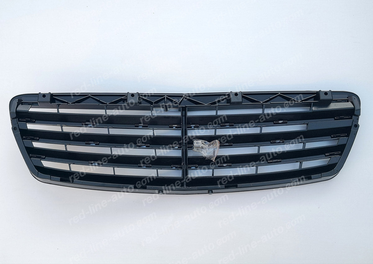 Pre-facelift Mercedes W211 E-Class Saloon S211 Estate VIP Executive Style Grille, Full Gloss Black AMG