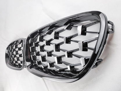 BMW 5 Series F10 Saloon F11 Estate M-Performance Grille, Chrome Diamond with Black Rim