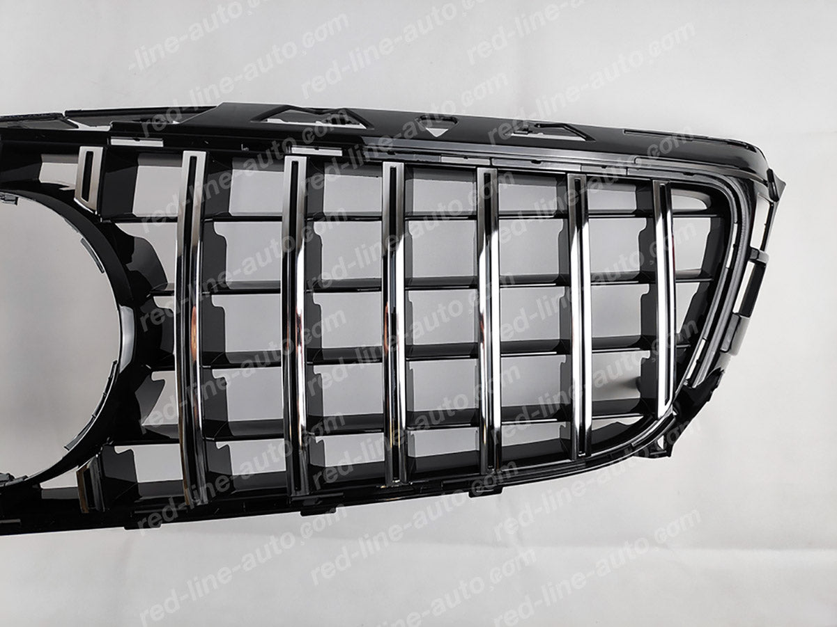 Chrome Panamerica GT-R Grille For Mercedes W218 CLS-Class 2011-2014 – Direct Fit, Painted Finish, No Emblem
