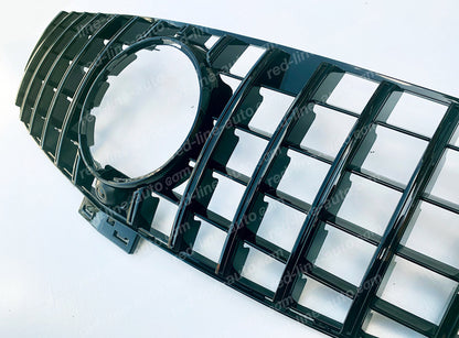 Mercedes C292 GLE Coupe SUV AMG GT Front Grille, Full Gloss Black Panamericana Slat