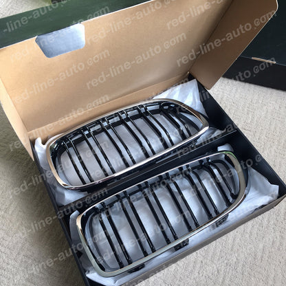 BMW F80 M3 Saloon F82 M4 Coupe F83 Convertible M-Power Front Grille, Black Twin-Bar with Chrome Surround