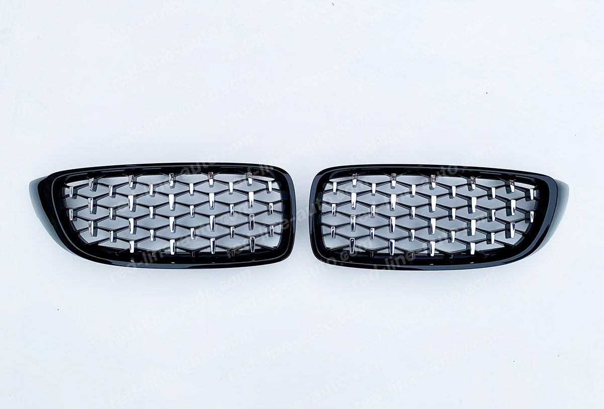 BMW 4 Series F32 Coupe F33 Convertible F36 Gran M-Performance Grille, Black Diamonds