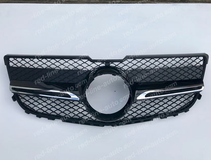 Facelift Mercedes-Benz X204 GLK-Class SUV Black AMG Grille, Chrome Single-louvre Night Package