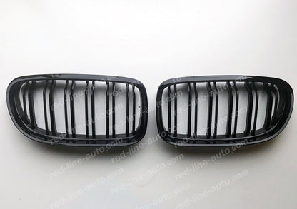 Facelift BMW 3 Series E90 Saloon E91 Estate Twin-Slat M-Performance Grille, Full Gloss Black