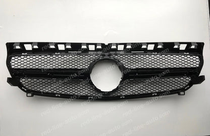 Pre-facelift Mercedes W176 A-Class Hatchback AMG A45 Grille, Matte Chrome Single-bar