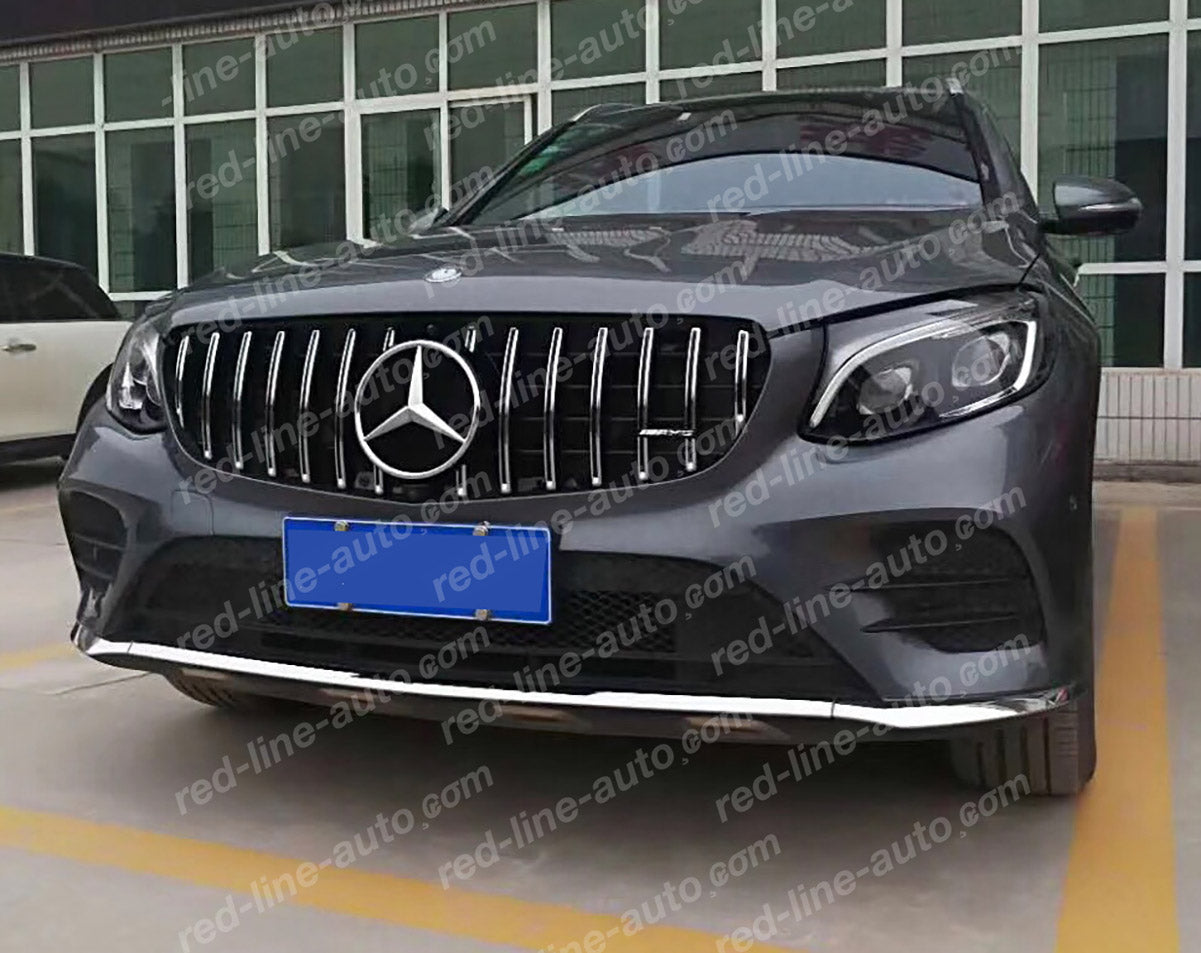 Pre-facelift Mercedes X253 GLC SUV C253 Coupe GLC43 AMG Black GT Grille, Chrome Panamericana