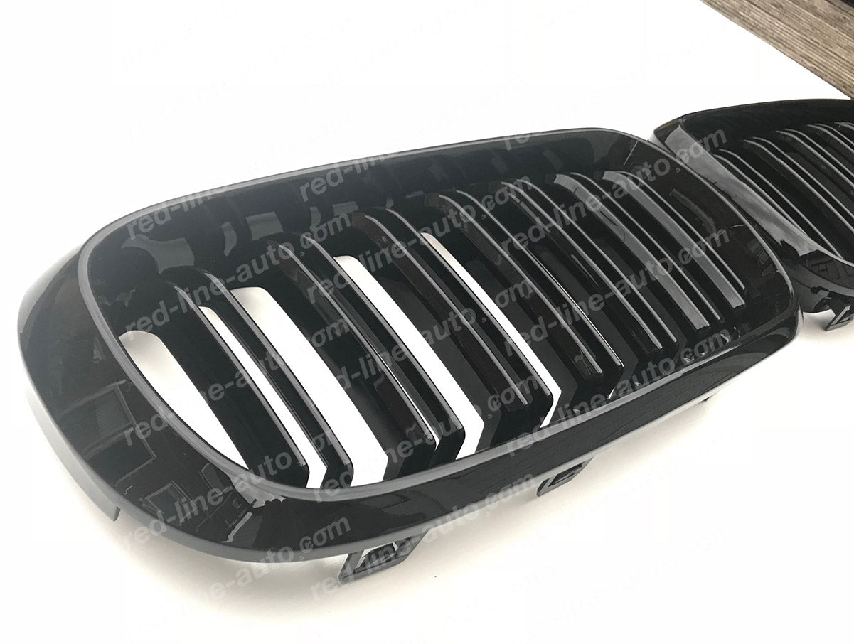 BMW F15 X5 SUV F16 X6 Coupe Double-bar M-Performance Front Grille, Full Gloss Black