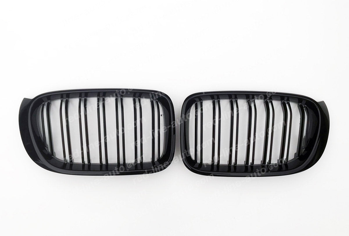 Facelift BMW F25 X3 SUV X4 Coupe M-Performance Front Grille, Full Gloss Black Double-Bar