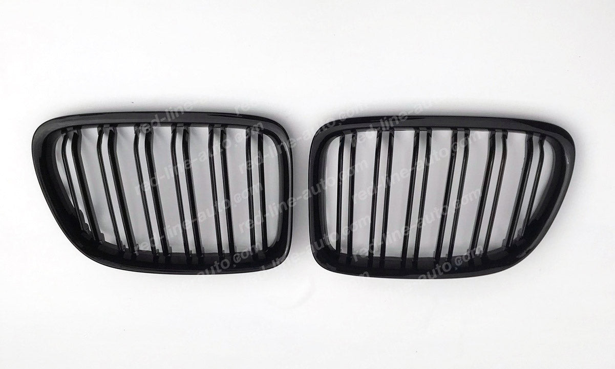 BMW E84 X1 SUV M-Performance Front Grille, Full Gloss Black Double-Slat