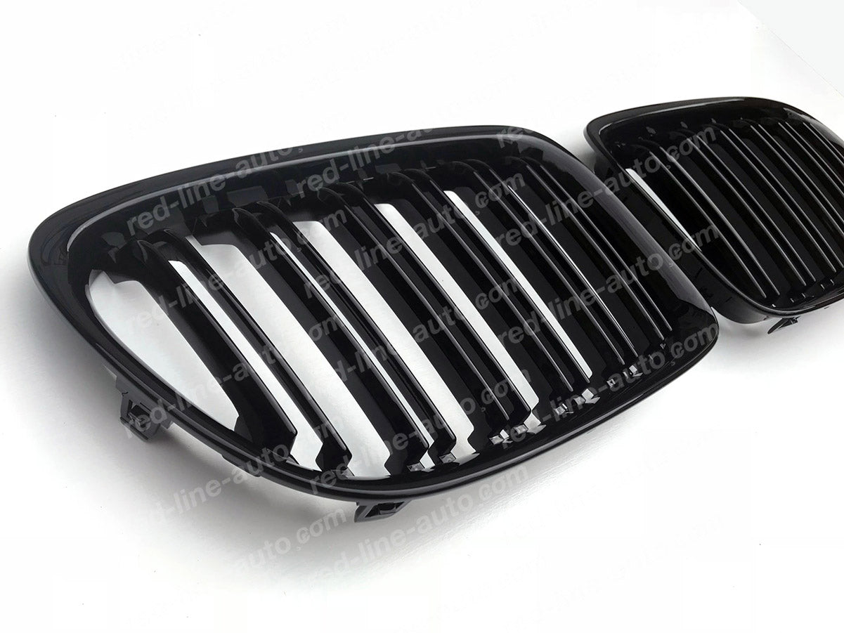 BMW E84 X1 SUV M-Performance Front Grille, Full Gloss Black Double-Slat