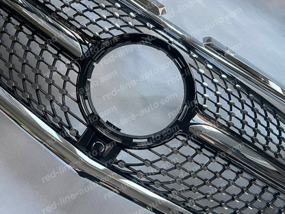 Pre-Facelift Mercedes W447 VITO AMG Black Sport Front Grille, Chrome Diamond