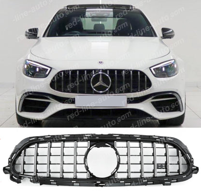 Facelift Mercedes C238 E-Class Coupe A238 Convertible AMG Black GT Front Grille, Chrome Panamericana