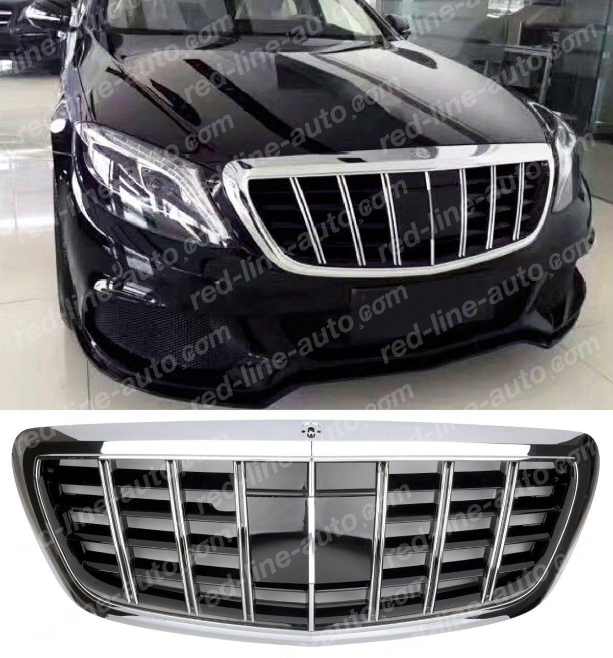 Mercedes S-Class W222 Saloon Maybach AMG Grille, VIP-Style Chrome S350 S400 S500 S63 S65