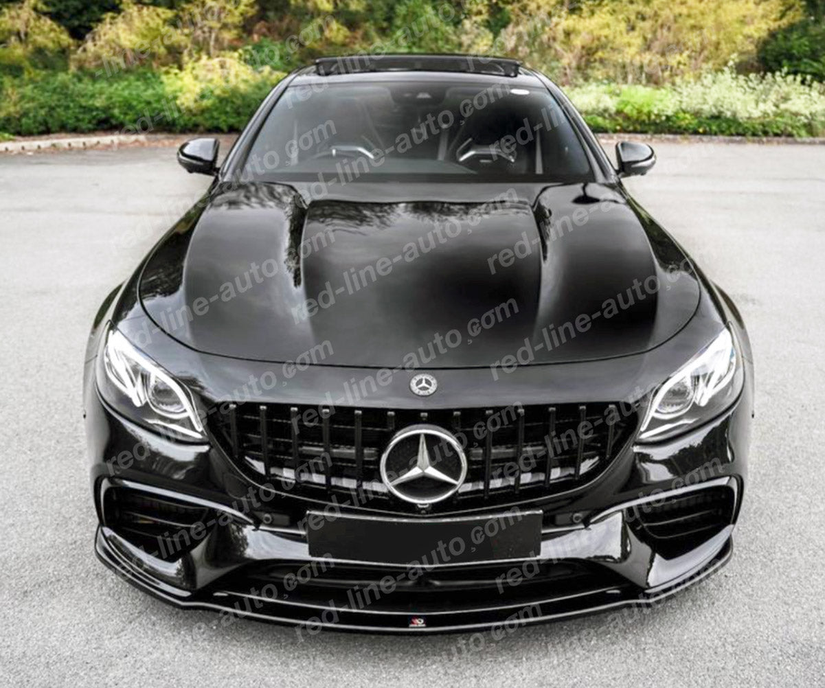 Pre-facelift AMG E63 E63S E-Class Saloon W213 Estate S213 GT Front Grille, Full Gloss Black Panamericana Slat