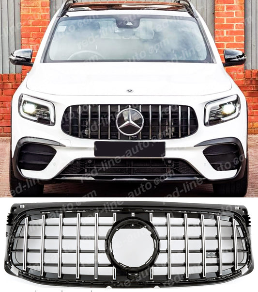 Pre-facelift Mercedes X247 GLB SUV GT AMG Grille, Chrome Panamericana GLB200 220d