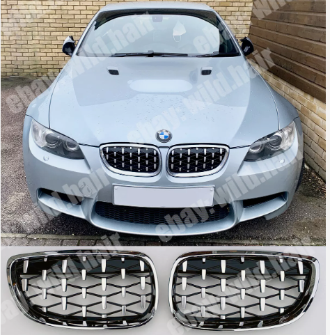 BMW E90 3 Series M3 Saloon E92 Coupe E93 Convertible Front Grille, M-Performance Diamond