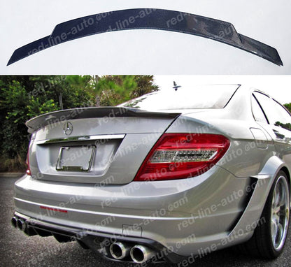 Mercedes W204 C-Class C204 Coupe Rear Boot Spoiler, Dry Carbon Fibre AMG C74 Style