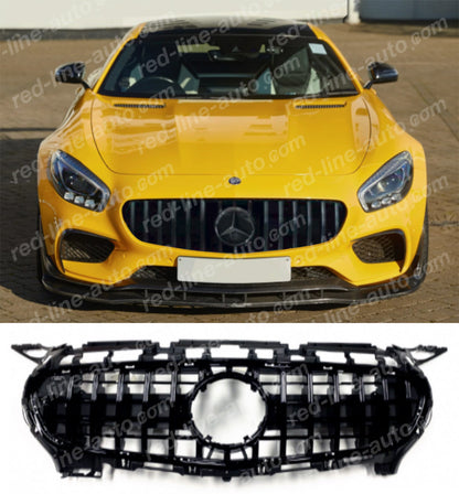 Pre-facelift Mercedes R190 C190 AMG GT R Roadster Coupe Full Gloss Black Series Grille