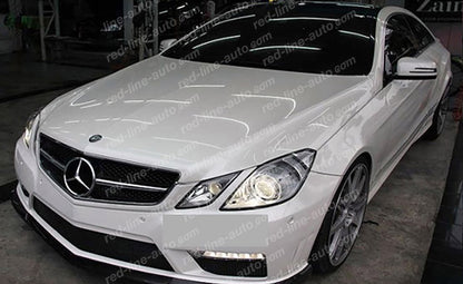 Pre-facelift Mercedes W207 E-Class Coupe C207 Convertible A207 AMG Grille, Black with Chrome Fin