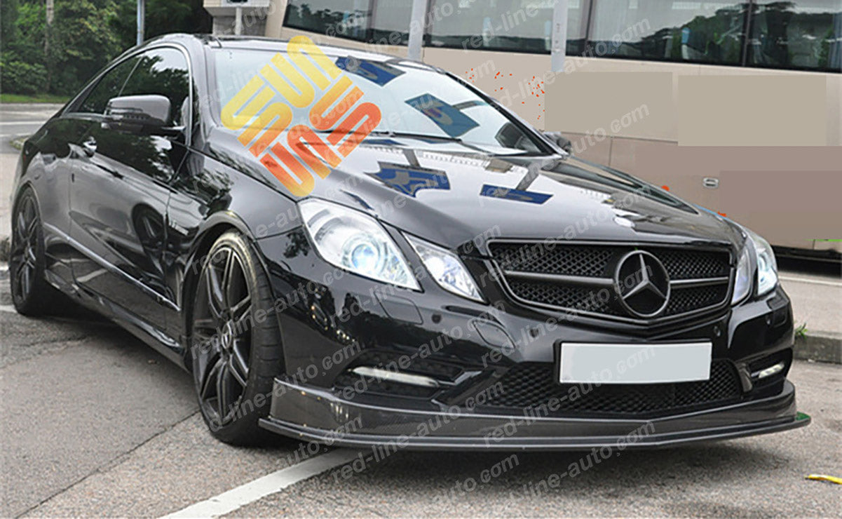 Pre-facelift Mercedes W207 E-Class Coupe C207 Convertible A207 AMG Single-fin Grille, Full Matte Black