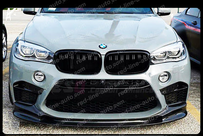 BMW F15 X5 SUV F16 X6 Coupe Double-bar M-Performance Front Grille, Full Gloss Black