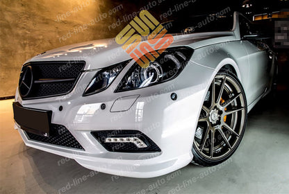 Pre-facelift Mercedes W207 E-Class Coupe C207 Convertible A207 AMG Single-fin Grille, Full Matte Black