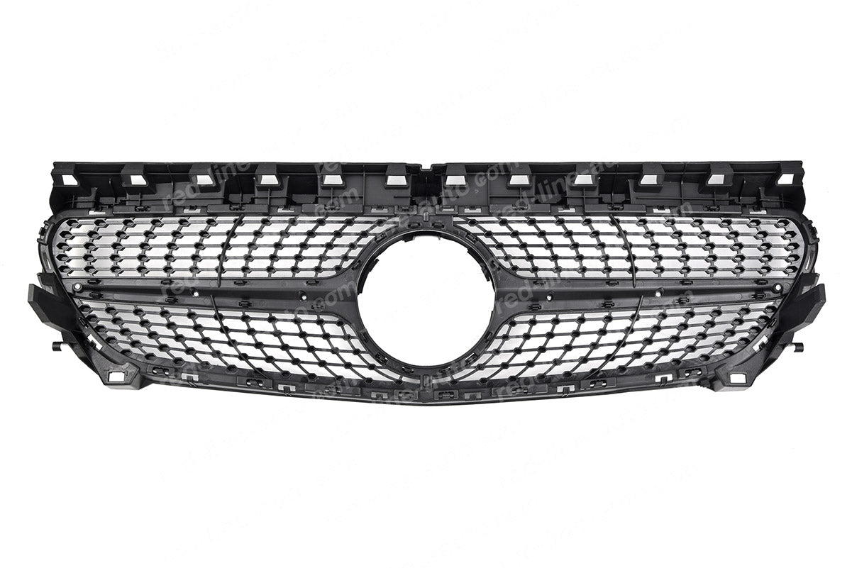 Mercedes W117 CLA C117 Coupe X117 Estate AMG CLA45 Front Grille, Black Diamond