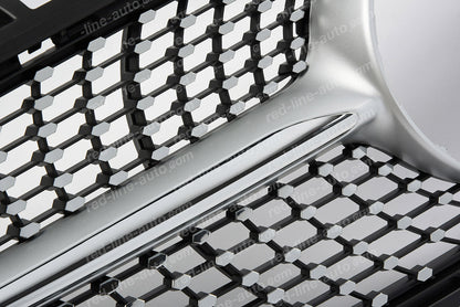 Pre-facelift Mercedes W176 A-Class Hatchback AMG A45 Diamond Front Grille, Iridium Silver