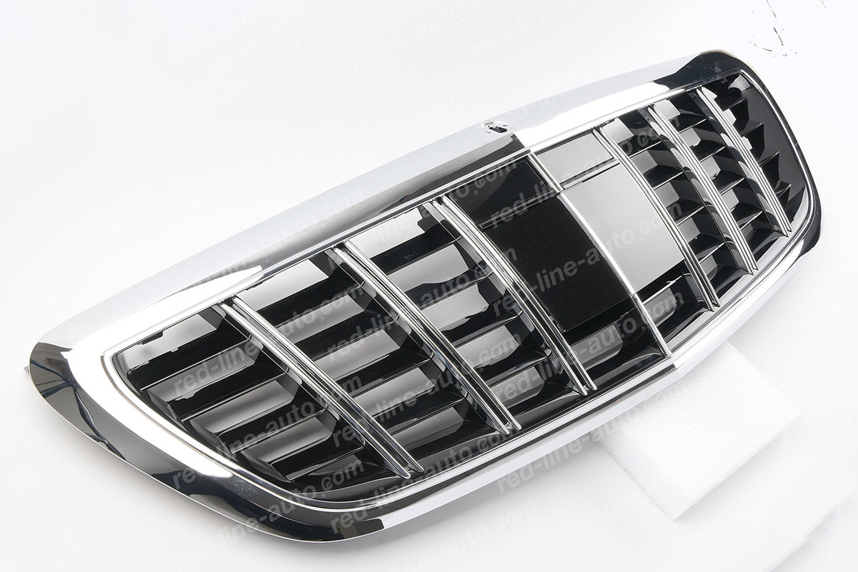 Mercedes S-Class W222 Saloon Maybach AMG Grille, VIP-Style Chrome S350 S400 S500 S63 S65