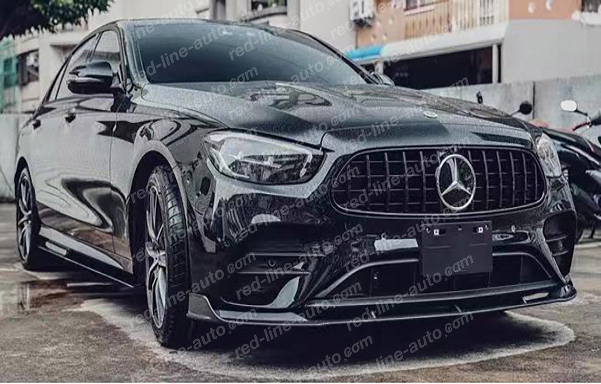 Facelift Mercedes W213 E-Class Saloon S213 Estate AMG GT Front Grille, Full Gloss Black Panamericana