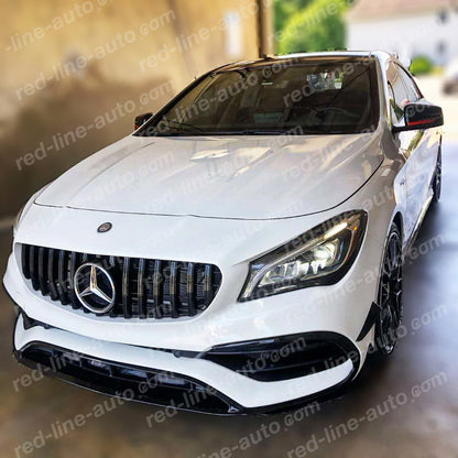 Facelift Mercedes W117 CLA Front AMG CLA45 Conversion Aero Kits Canard Splitter Spoiler Diffuser