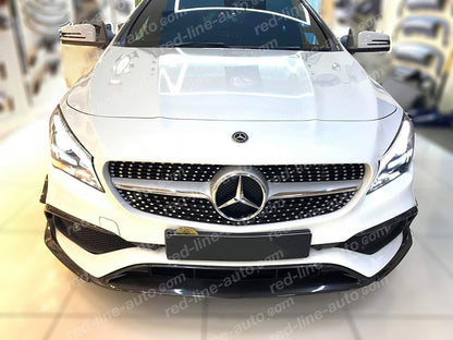 Facelift Mercedes W117 CLA Front AMG CLA45 Conversion Aero Kits Canard Splitter Spoiler Diffuser