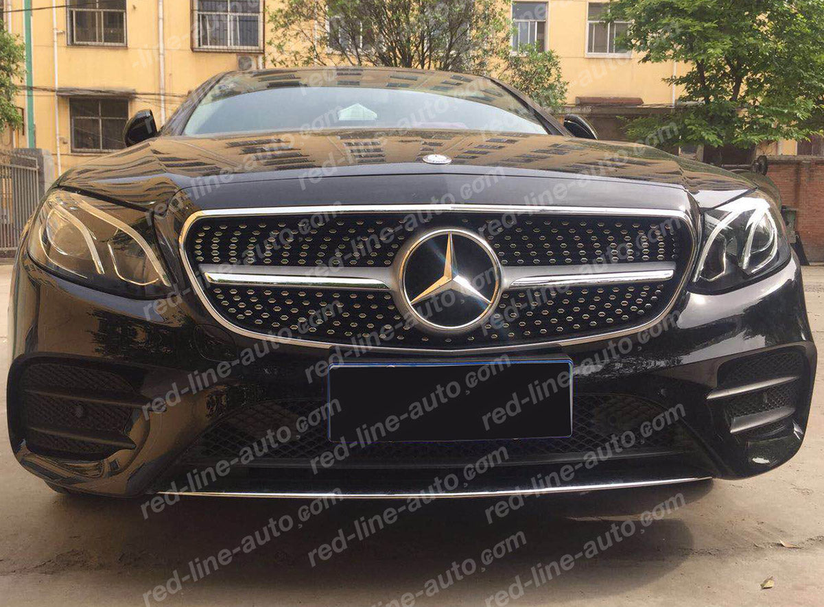 Pre-facelift Mercedes C238 E-Class Coupe A238 Cabriolet E43 E53 Silver AMG Grille, Chrome Diamond