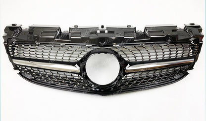 Mercedes R172 SLC Roadster Convertible SLC43 AMG Black Front Grille, Chrome Diamond