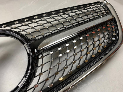 Pre-facelift Mercedes W447 V-Class MPV VIANO Black AMG Front Grille, Chrome Diamond