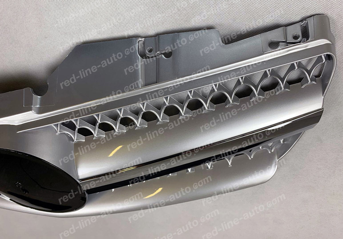 Pre-Facelift Mercedes R230 SL-Class Roadster AMG Grille, Iridium Silver Singe-fin