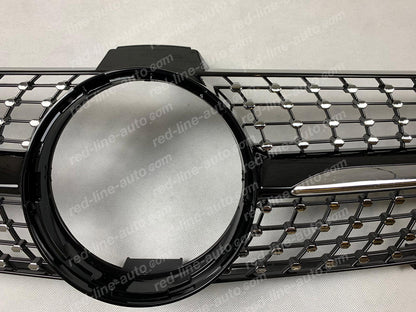 Pre-facelift Mercedes W219 Coupe C219 CLS 55 CLS63 Black AMG Front Grille, Chrome Diamond