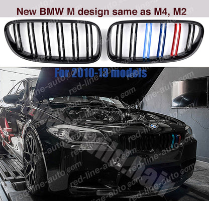 Facelift BMW 3 Series E92 Coupe E93 Convertible Dual-slat Black Grille, M-Power Tri-Colour