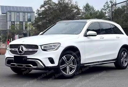 Facelift Mercedes Sport GLC X253 W253 SUV Iridium Silver Grille, Non-AMG Bumper Chrome Diamond